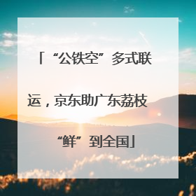 “公铁空”多式联运，京东助广东荔枝“鲜”到全国