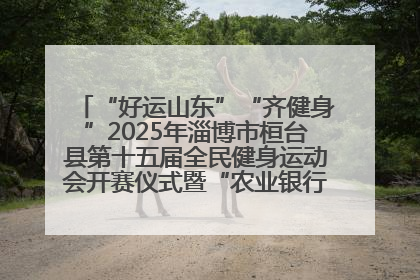 “好运山东”“齐健身”2025年淄博市桓台县第十五届全民健身运动会开赛仪式暨“农业银行杯”第一届社区工作队伍运动会开赛