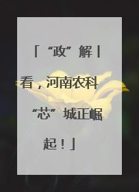“政”解丨看，河南农科“芯”城正崛起！