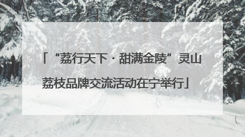 “荔行天下・甜满金陵”灵山荔枝品牌交流活动在宁举行