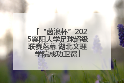 “茵浪杯”2025襄阳大学足球超级联赛落幕 湖北文理学院成功卫冕