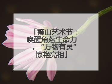 狮山艺术节：唤醒角落生命力，“万物有灵”惊艳亮相