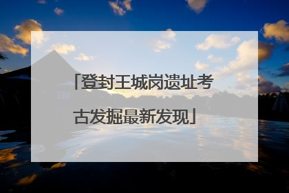 登封王城岗遗址考古发掘最新发现