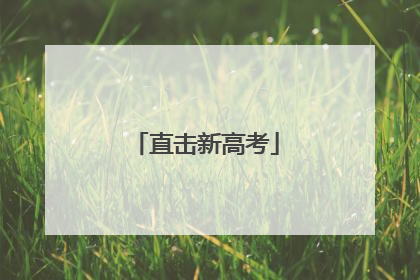 直击新高考