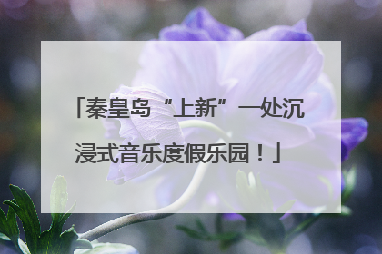 秦皇岛“上新”一处沉浸式音乐度假乐园！