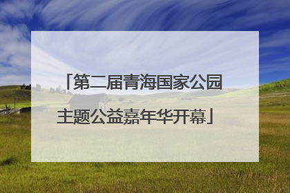 第二届青海国家公园主题公益嘉年华开幕