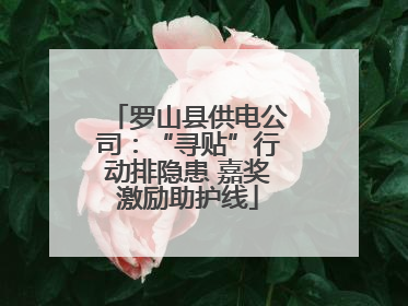 罗山县供电公司：“寻贴”行动排隐患 嘉奖激励助护线