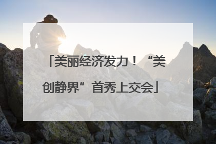 美丽经济发力！“美创静界”首秀上交会