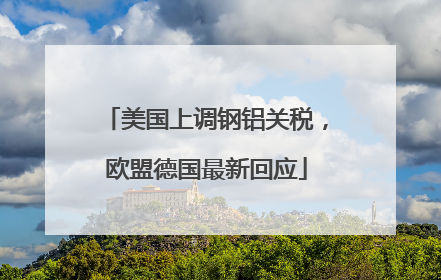 美国上调钢铝关税，欧盟德国最新回应