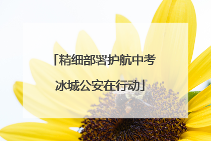 精细部署护航中考 冰城公安在行动