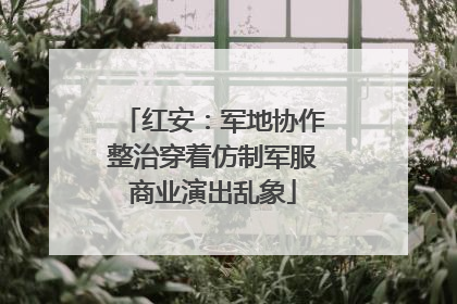 红安：军地协作整治穿着仿制军服商业演出乱象