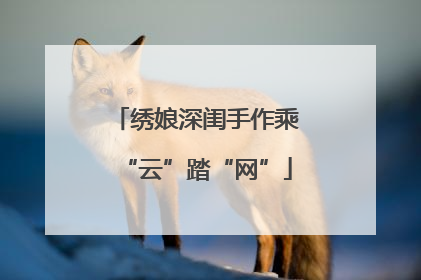 绣娘深闺手作乘“云”踏“网”