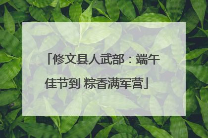 修文县人武部：端午佳节到 粽香满军营