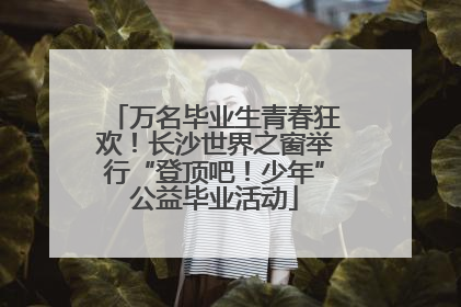 万名毕业生青春狂欢！长沙世界之窗举行“登顶吧！少年”公益毕业活动