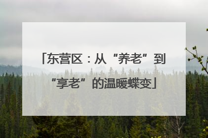 东营区：从“养老”到“享老”的温暖蝶变