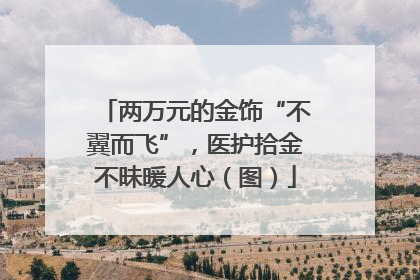 两万元的金饰“不翼而飞”，医护拾金不昧暖人心（图）