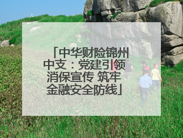中华财险锦州中支：党建引领消保宣传 筑牢金融安全防线
