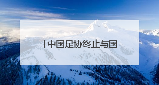 中国足协终止与国足主帅伊万合作