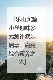 乐山实验小学趣味多元测评欢乐启幕，点亮综合素养之光
