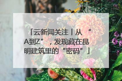 云新闻关注丨从 “A到Z”，发现藏在昆明建筑里的“密码”