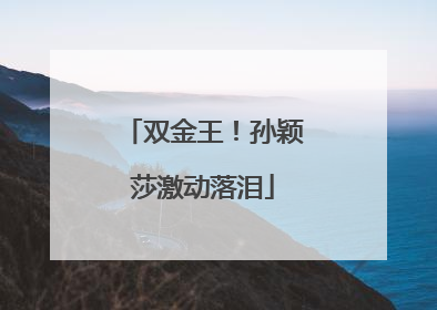 双金王！孙颖莎激动落泪