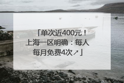 单次近400元！上海一区明确：每人每月免费4次↗