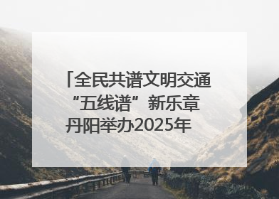 全民共谱文明交通“五线谱”新乐章 丹阳举办2025年“文明交通 同心同行”主题宣传活动