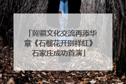 冀疆文化交流再添华章《石榴花开别样红》石家庄成功首演