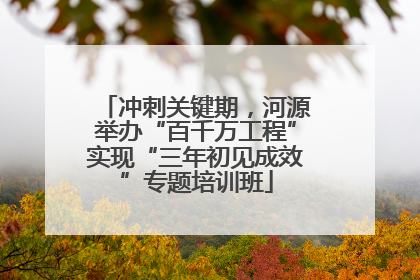 冲刺关键期，河源举办“百千万工程”实现“三年初见成效”专题培训班
