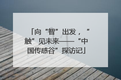 向“智”出发，“触”见未来——“中国传感谷”探访记