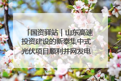 国资驿站｜山东高速投资建设的新泰集中式光伏项目顺利并网发电；国产电力机器人首次在智利电网应用