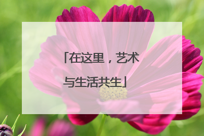 在这里，艺术与生活共生