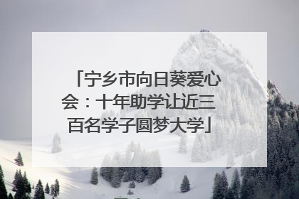 宁乡市向日葵爱心会：十年助学让近三百名学子圆梦大学