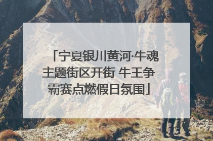 宁夏银川黄河·牛魂主题街区开街 牛王争霸赛点燃假日氛围