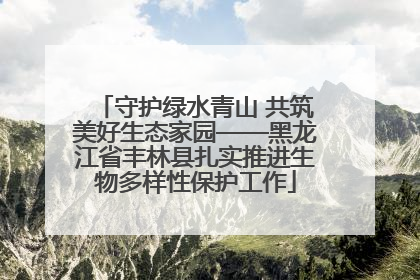 守护绿水青山 共筑美好生态家园——黑龙江省丰林县扎实推进生物多样性保护工作