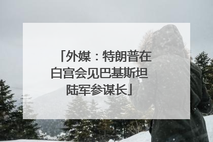 外媒：特朗普在白宫会见巴基斯坦陆军参谋长