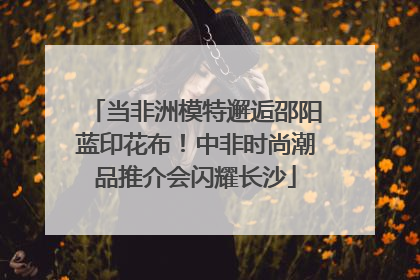 当非洲模特邂逅邵阳蓝印花布！中非时尚潮品推介会闪耀长沙