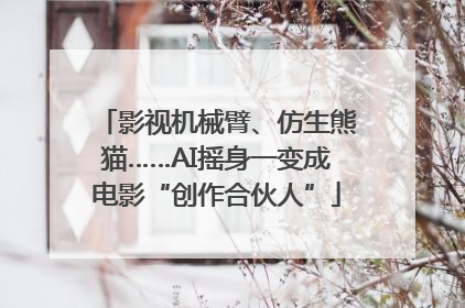 影视机械臂、仿生熊猫……AI摇身一变成电影“创作合伙人”