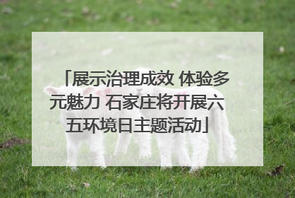展示治理成效 体验多元魅力 石家庄将开展六五环境日主题活动