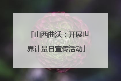 山西曲沃：开展世界计量日宣传活动