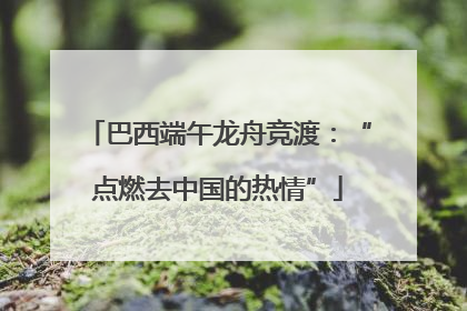 巴西端午龙舟竞渡：“点燃去中国的热情”
