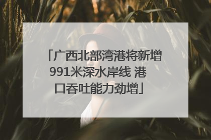 广西北部湾港将新增991米深水岸线 港口吞吐能力劲增