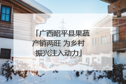广西昭平县果蔬产销两旺 为乡村振兴注入动力