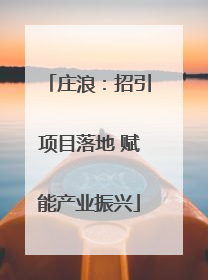庄浪：招引项目落地 赋能产业振兴