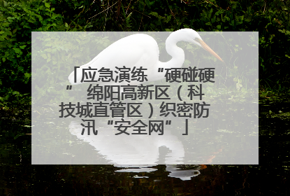应急演练“硬碰硬” 绵阳高新区（科技城直管区）织密防汛“安全网”
