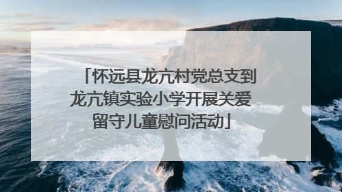 怀远县龙亢村党总支到龙亢镇实验小学开展关爱留守儿童慰问活动