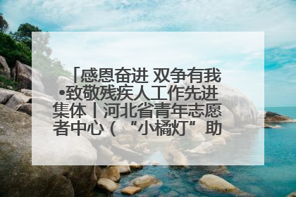 感恩奋进 双争有我•致敬残疾人工作先进集体丨河北省青年志愿者中心（“小橘灯”助残接力计划实施团队）：用温暖陪伴，守护特殊孩子成长