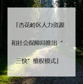 杏花岭区人力资源和社会保障局推出“三快”维权模式