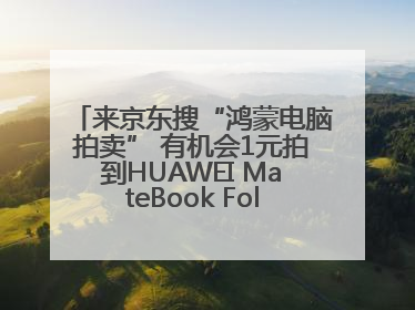 来京东搜“鸿蒙电脑拍卖” 有机会1元拍到HUAWEI MateBook Fold 非凡大师