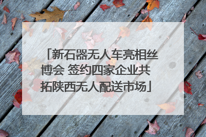 新石器无人车亮相丝博会 签约四家企业共拓陕西无人配送市场
